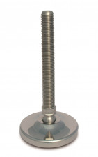 Stainless steel feet – heavy load – Stainless steel adjustable feet Ø 100, 30° tilting screw